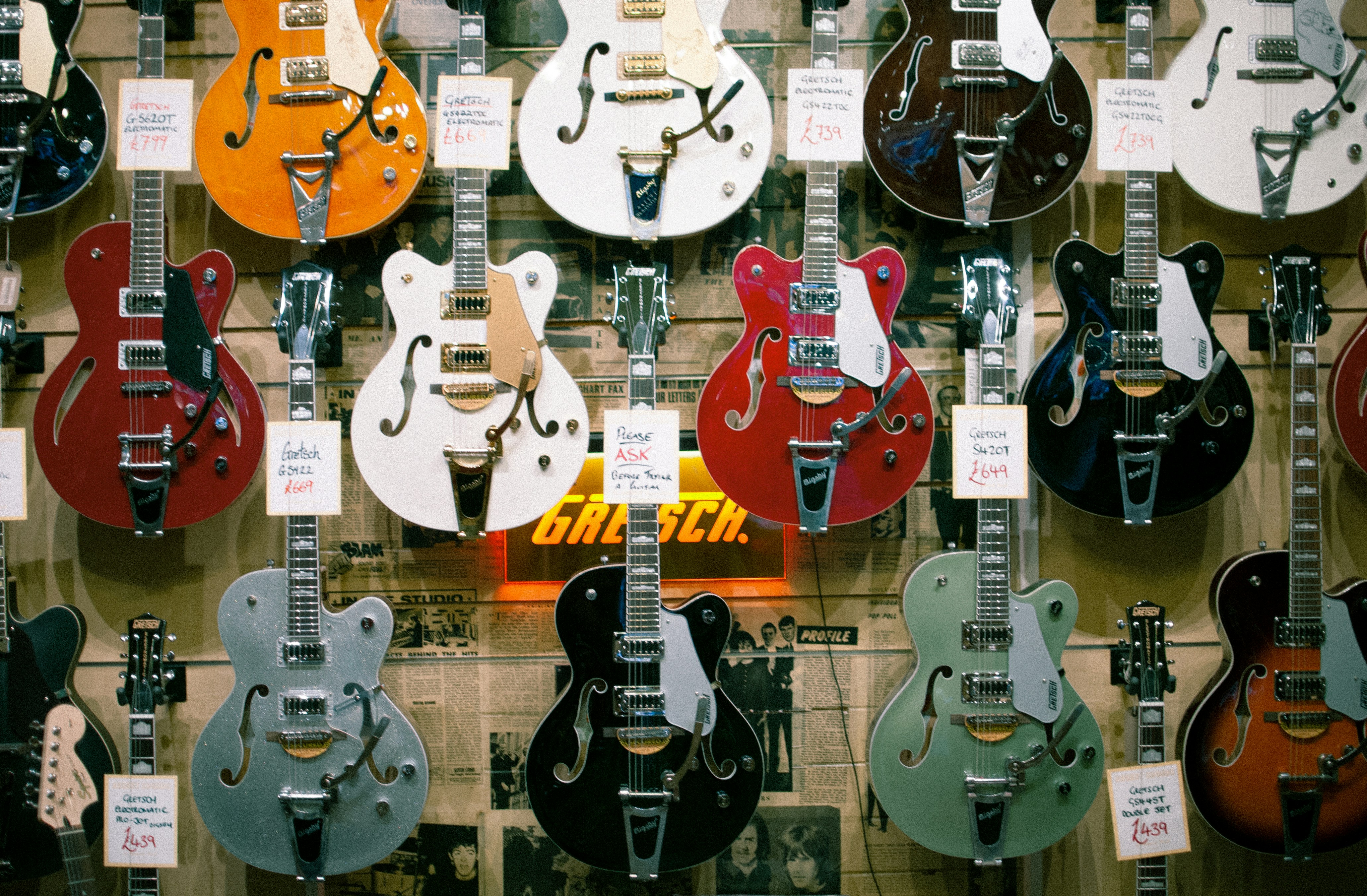 photo of guitar collection
